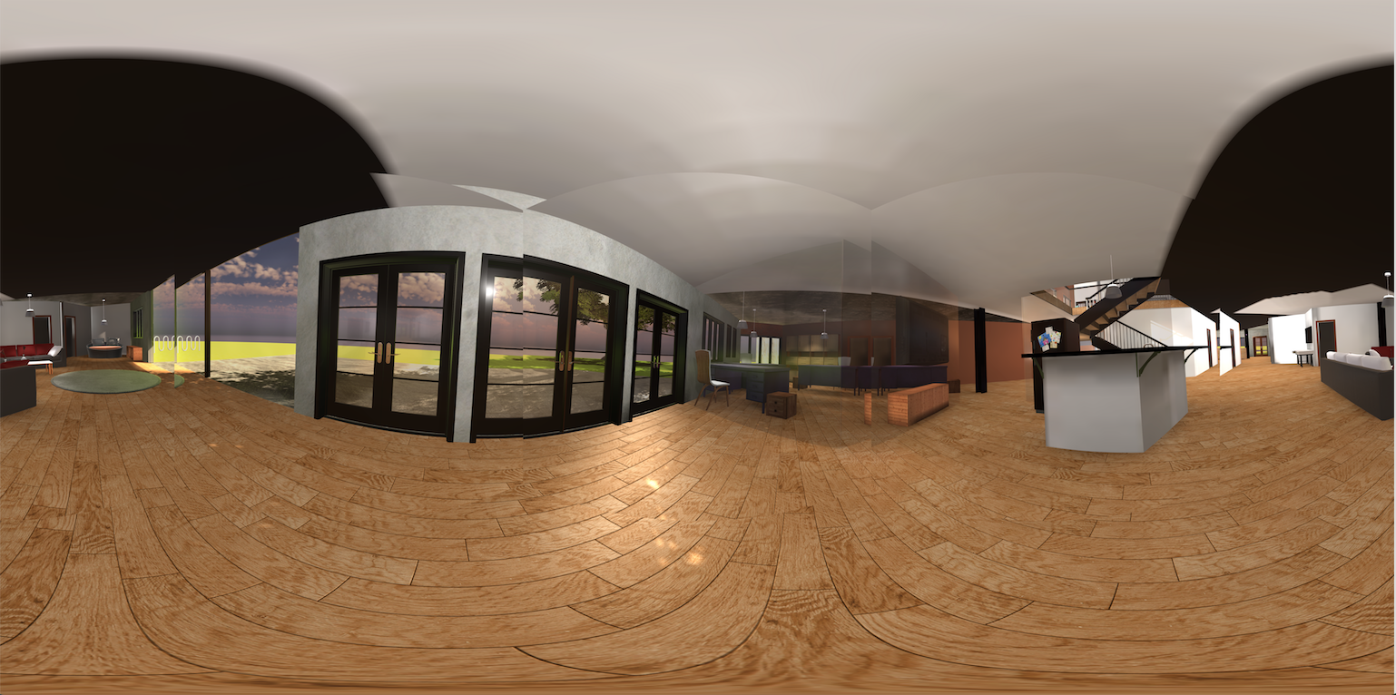 interior of first floor of VR house