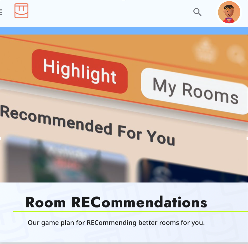 A highlighted row of game content is titled 'Recommended for You'