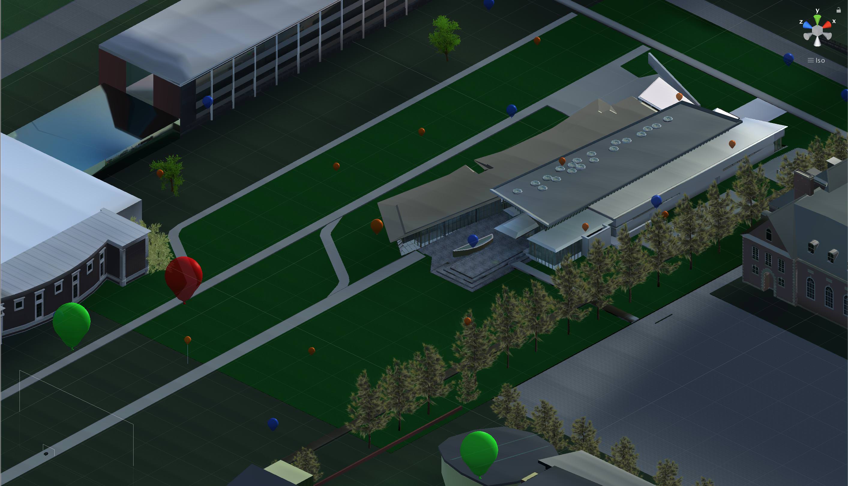 isometric view of Siebel Center on Military Axis